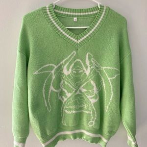 Green comfy sweater